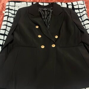 AKIRA brand Black blazer with gold buttons